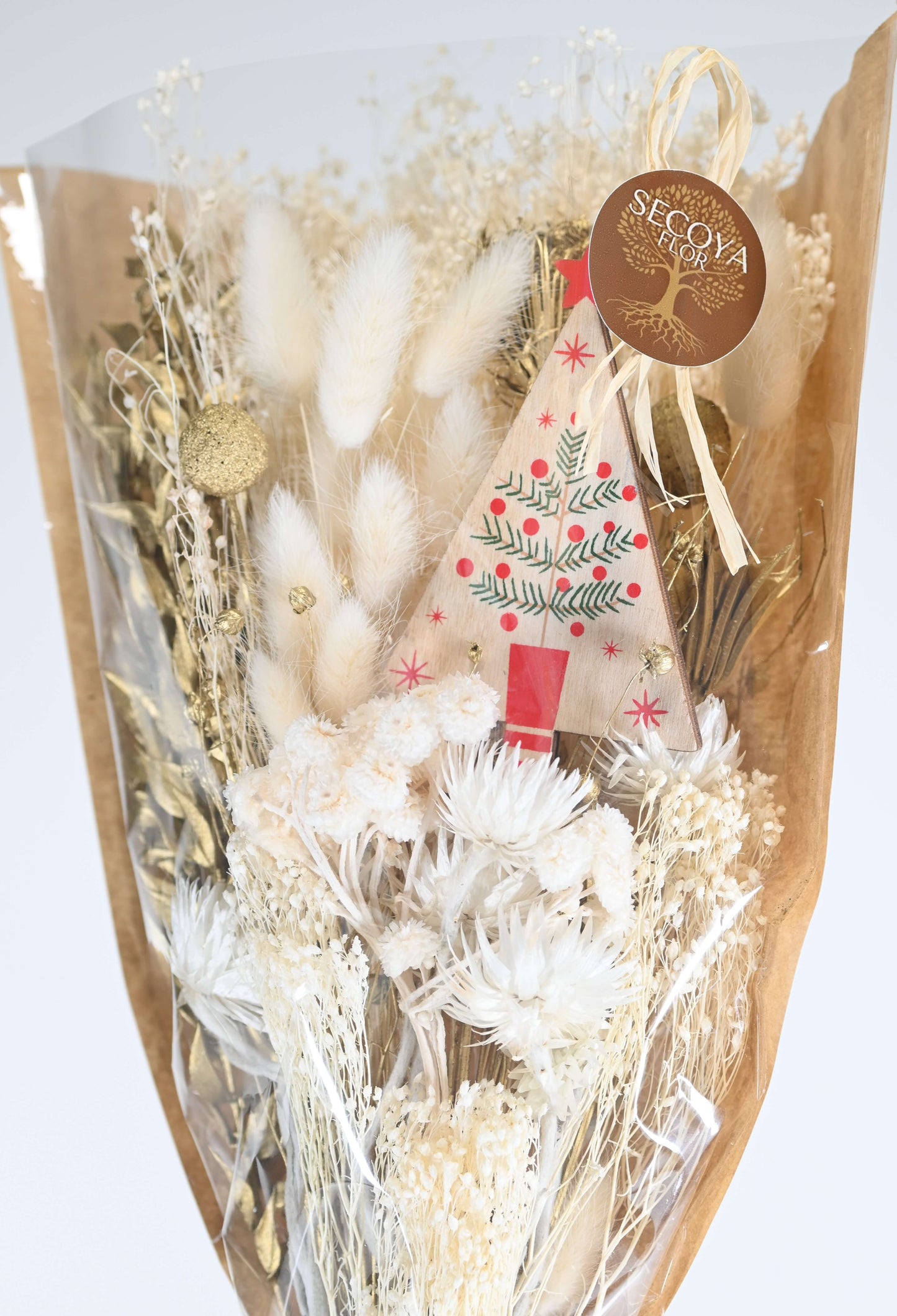 Dégradé Dorée - Bouquet de fleurs séchées