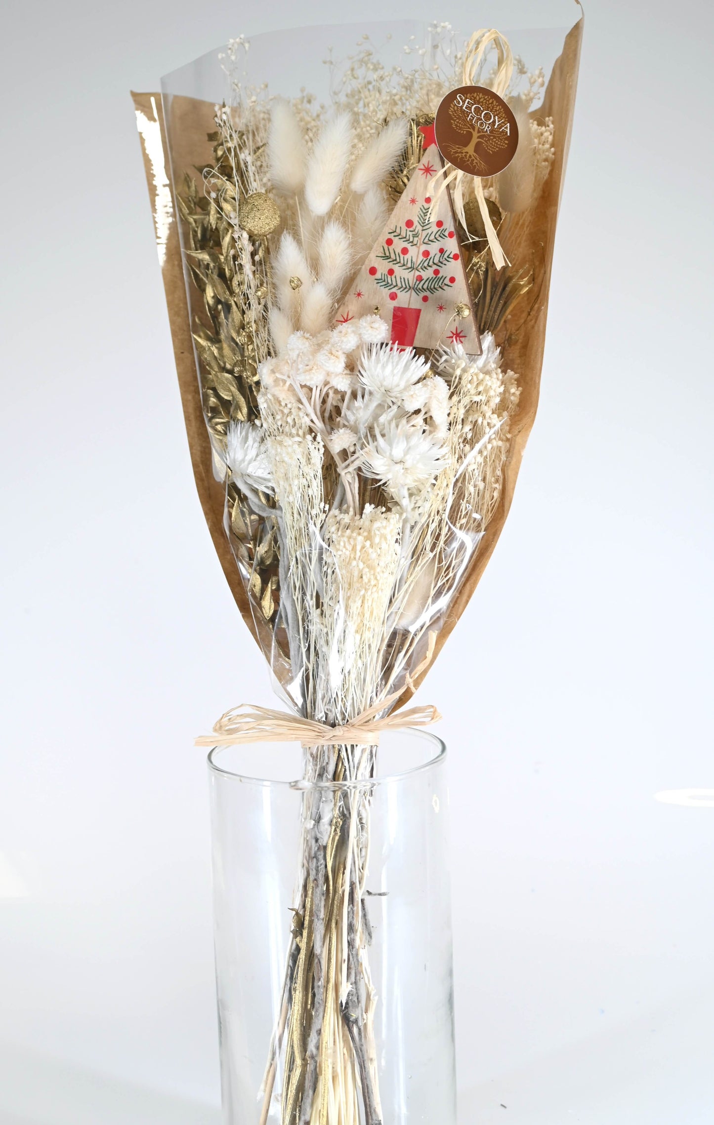 Dégradé Dorée - Bouquet de fleurs séchées