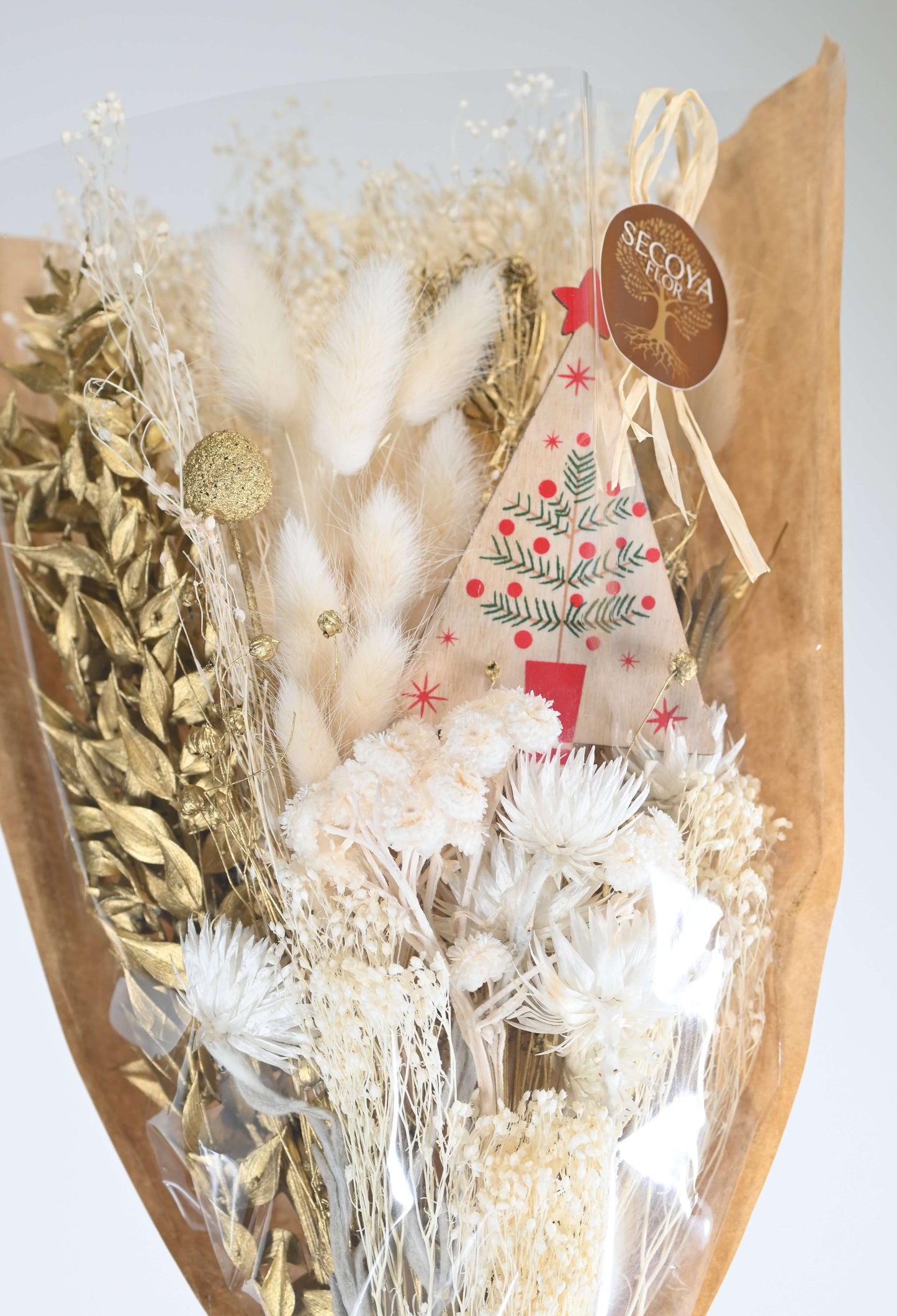 Dégradé Dorée - Bouquet de fleurs séchées