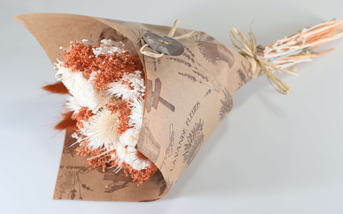 Lueur d'Automne - Bouquet de fleurs séchées - couleur ambre