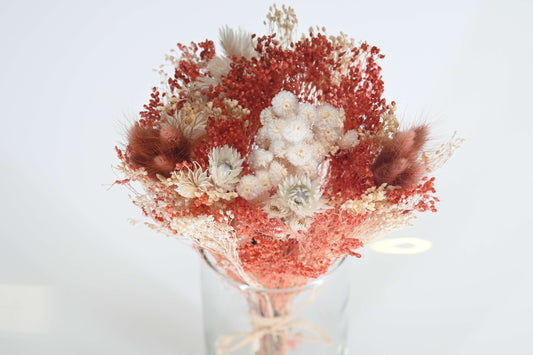 Cœur de Terracotta - Bouquet de fleurs séchées - couleur terracotta