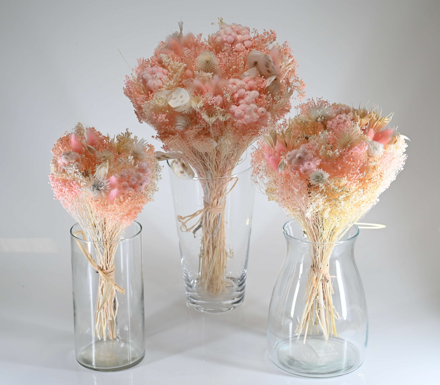 Eclat de Rose - Bouquet de fleurs séchées - couleur rose pâle